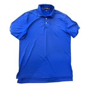 RALPH LAUREN ACTIVE Blue Performance Polo Shirt Men size M